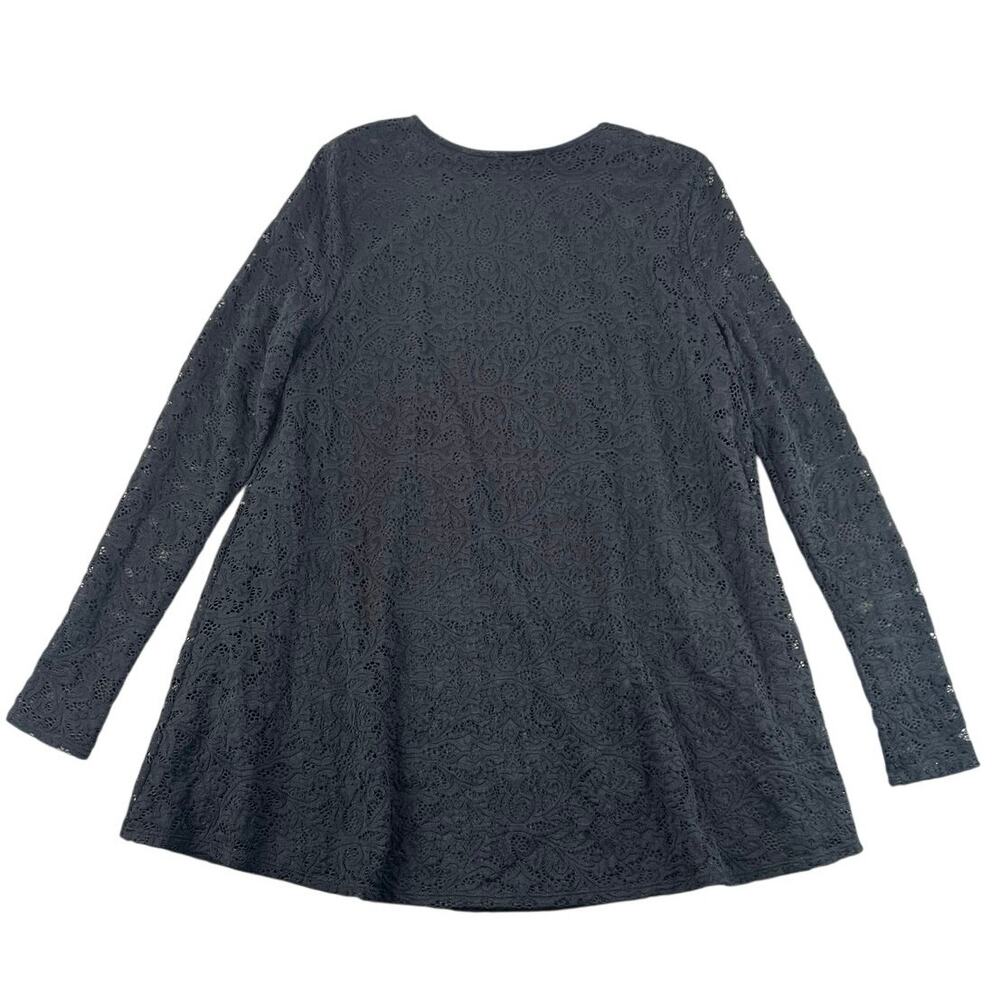 Show Me Your Mumu Tyler Dress Black Lace Swing Tunic Mini USA Long Sleeve - M - Picture 2 of 10